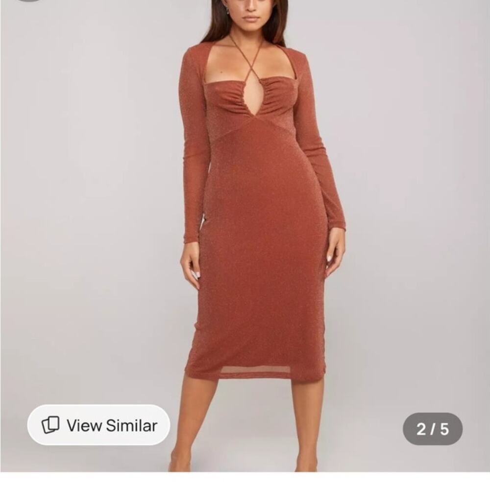 Backyard Roses gemma Sparkly Midi Dress Size XL